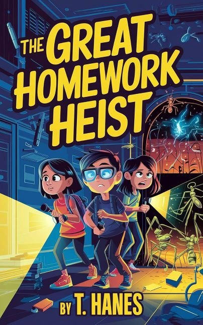 The Great Homework Heist: A Middle-Grade Adventure into Science and Mystery | 6x9 paperback glossy book, science fiction | mystery books for kids 12-14 (WonderWhirl Chronicles)